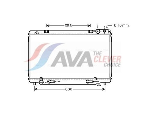 Radiateur, refroidissement du moteur TO2185 Ava Quality Cooling