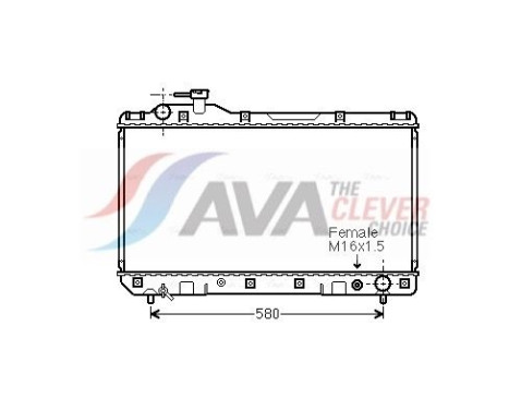 Radiateur, refroidissement du moteur TO2219 Ava Quality Cooling