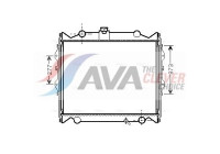 Radiateur, refroidissement du moteur TO2248 Ava Quality Cooling
