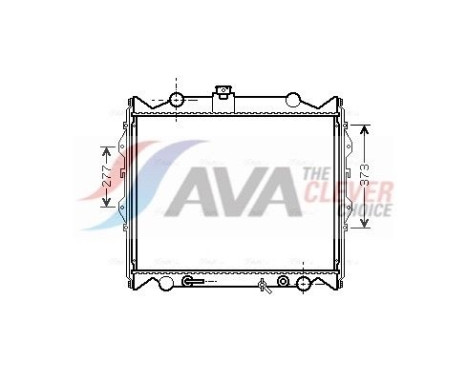 Radiateur, refroidissement du moteur TO2249 Ava Quality Cooling