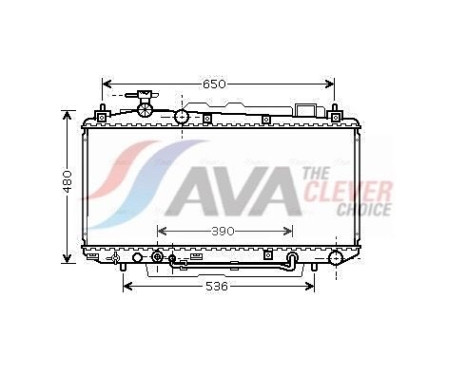 Radiateur, refroidissement du moteur TO2300 Ava Quality Cooling