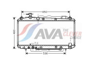 Radiateur, refroidissement du moteur TO2301 Ava Quality Cooling