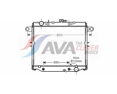 Radiateur, refroidissement du moteur TO2329 Ava Quality Cooling
