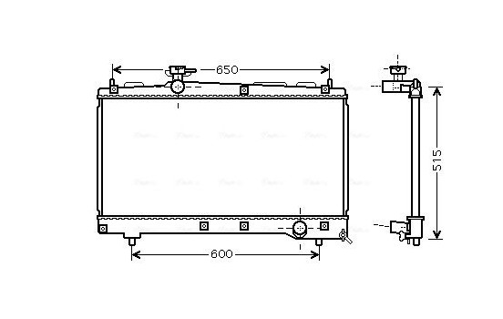 Radiateur, refroidissement du moteur TO2331 Ava Quality Cooling