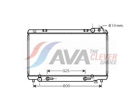 Radiateur, refroidissement du moteur TO2338 Ava Quality Cooling