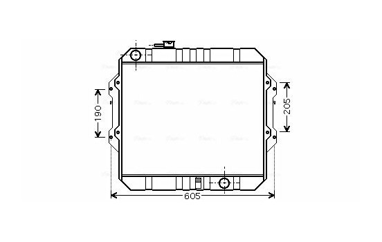 Radiateur, refroidissement du moteur TO2371 Ava Quality Cooling