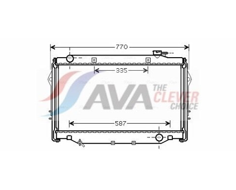 Radiateur, refroidissement du moteur TO2377 Ava Quality Cooling