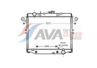 Radiateur, refroidissement du moteur TO2378 Ava Quality Cooling