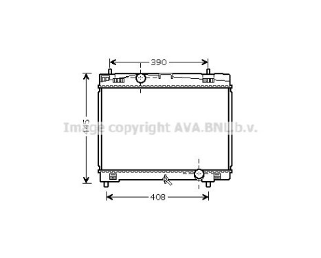 Radiateur, refroidissement du moteur TO2482 Ava Quality Cooling
