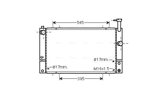 Radiateur, refroidissement du moteur TO2494 Ava Quality Cooling