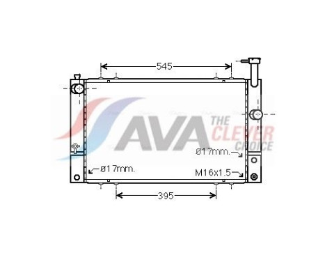 Radiateur, refroidissement du moteur TO2494 Ava Quality Cooling
