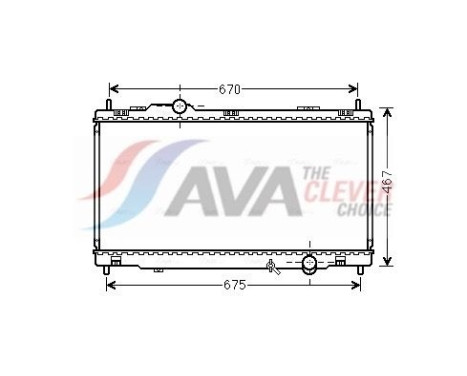 Radiateur, refroidissement du moteur TO2495 Ava Quality Cooling