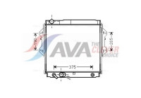 Radiateur, refroidissement du moteur TO2561 Ava Quality Cooling