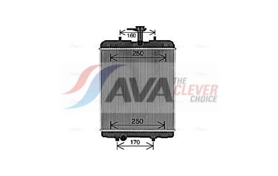 Radiateur, refroidissement du moteur TO2764 Ava Quality Cooling, Image 2