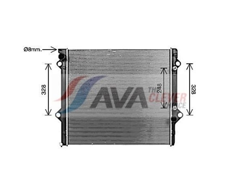 Radiateur, refroidissement du moteur TO2767 Ava Quality Cooling