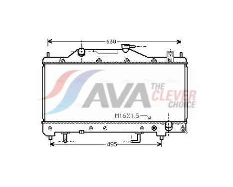 Radiateur, refroidissement du moteur TOA2285 Ava Quality Cooling