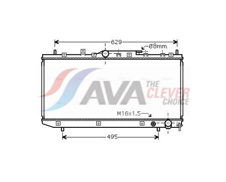 Radiateur, refroidissement du moteur TOA2324 Ava Quality Cooling