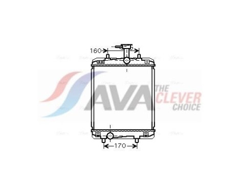 Radiateur, refroidissement du moteur TOA2363 Ava Quality Cooling