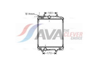 Radiateur, refroidissement du moteur TOA2364 Ava Quality Cooling