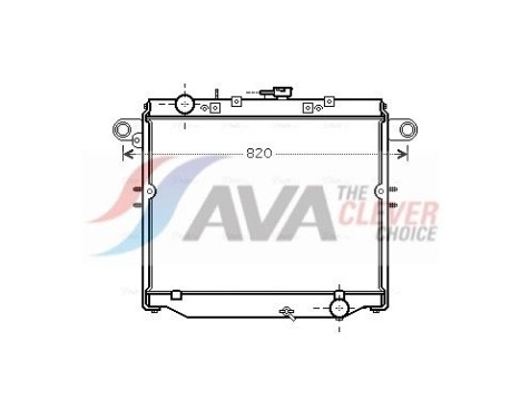 Radiateur, refroidissement du moteur TOA2379 Ava Quality Cooling