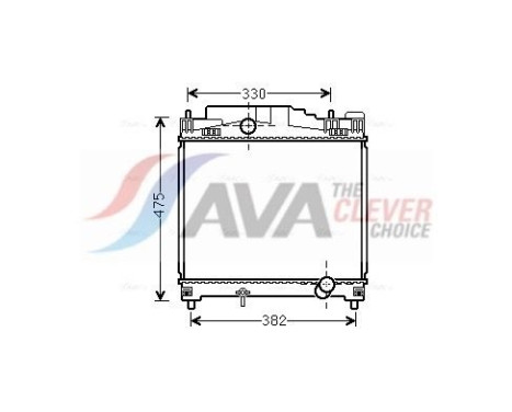 Radiateur, refroidissement du moteur TOA2502 Ava Quality Cooling