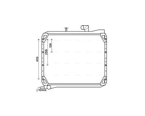 Radiateur, refroidissement du moteur UG2007 Ava Quality Cooling