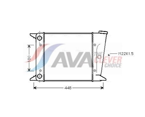 Radiateur, refroidissement du moteur VN2001 Ava Quality Cooling