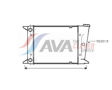 Radiateur, refroidissement du moteur VN2006 Ava Quality Cooling