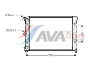 Radiateur, refroidissement du moteur VN2011 Ava Quality Cooling