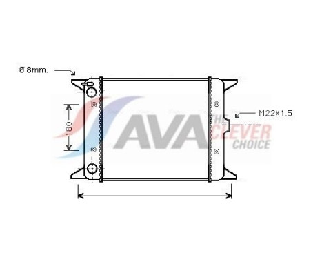 Radiateur, refroidissement du moteur VN2012 Ava Quality Cooling