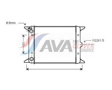 Radiateur, refroidissement du moteur VN2013 Ava Quality Cooling