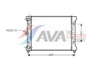 Radiateur, refroidissement du moteur VN2028 Ava Quality Cooling