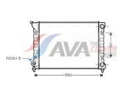Radiateur, refroidissement du moteur VN2071 Ava Quality Cooling