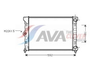 Radiateur, refroidissement du moteur VN2099 Ava Quality Cooling