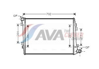 Radiateur, refroidissement du moteur VN2224 Ava Quality Cooling