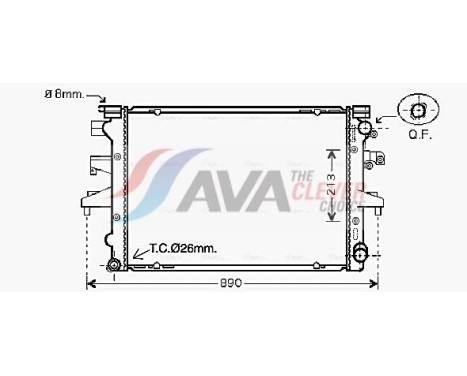 Radiateur, refroidissement du moteur VN2232 Ava Quality Cooling