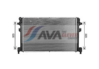 Radiateur, refroidissement du moteur VN2426 Ava Quality Cooling