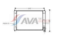 Radiateur, refroidissement du moteur VNA2034 Ava Quality Cooling