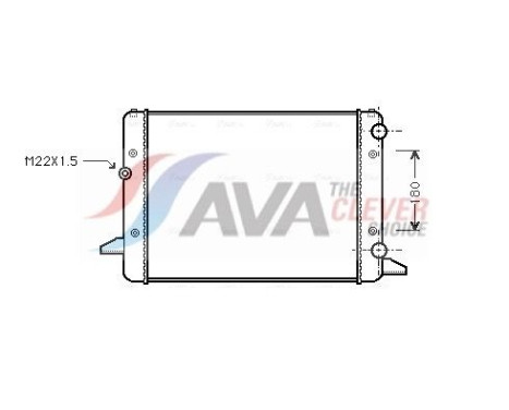 Radiateur, refroidissement du moteur VNA2120 Ava Quality Cooling
