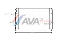 Radiateur, refroidissement du moteur VNA2122 Ava Quality Cooling