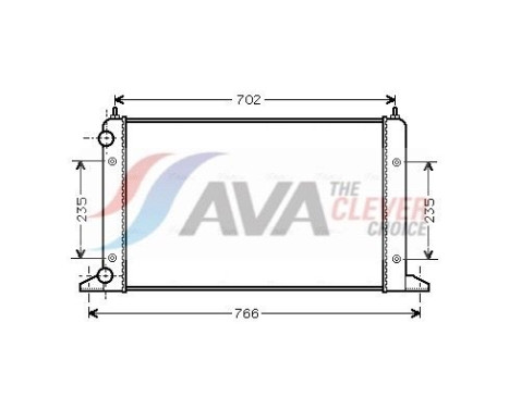 Radiateur, refroidissement du moteur VNA2133 Ava Quality Cooling