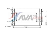 Radiateur, refroidissement du moteur VNA2286 Ava Quality Cooling