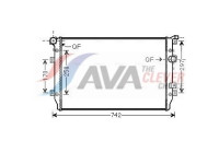Radiateur, refroidissement du moteur VNA2287 Ava Quality Cooling