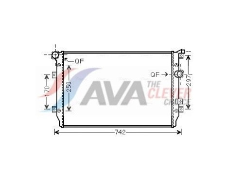 Radiateur, refroidissement du moteur VNA2287 Ava Quality Cooling