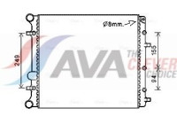Radiateur, refroidissement du moteur VNA2346 Ava Quality Cooling