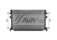 Radiateur, refroidissement du moteur VNA2383 Ava Quality Cooling