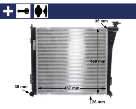 Radiateur, refroidissement du moteur