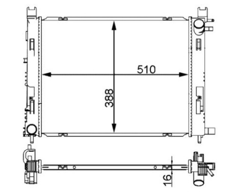 Radiateur, refroidissement du moteur