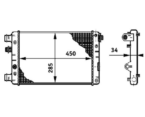 Radiateur, refroidissement du moteur