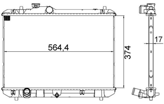 Radiateur, refroidissement du moteur